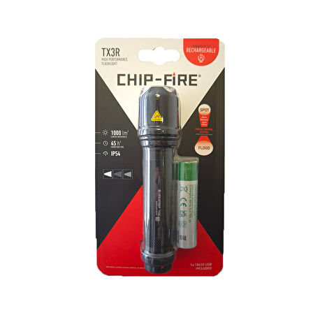 Chip Fire TX3R Şarj Edilebilir El Feneri