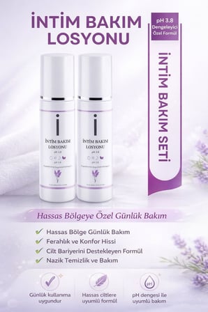 Genital Bölge, Akıntı, ve Koku Gidermeye Yardımcı Losyon (150ml x2 )