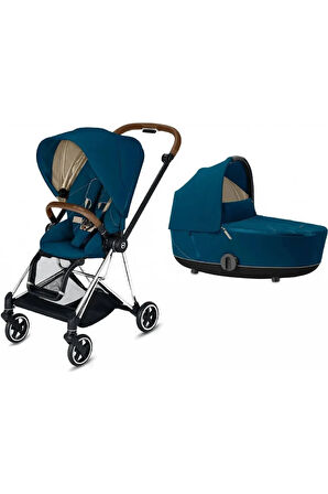 Mios (chrome brown-mountain blue) (ikonik lüks bebek arabası)