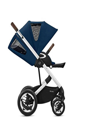 Talos S Lux (silver-navy blue) (konforlu bebek arabası)