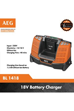 Aeg BL 1418 Şarj Cihazı 18V 