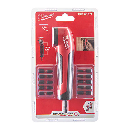 Milwaukee Vidalama Köşe Adaptörü Shockwave-4932471274
