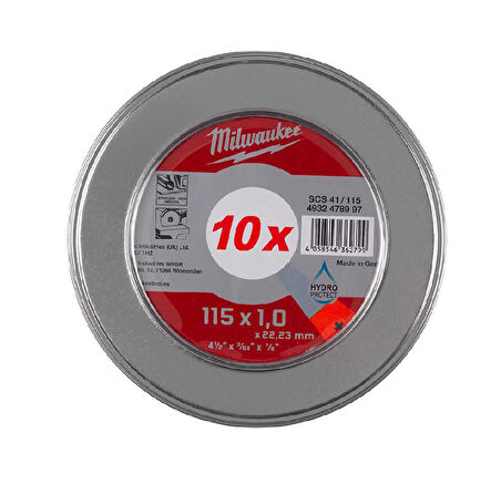 Milwaukee Scs 41 İnox Kesme Taşı 115x1.0mm 10Lu