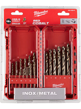 Milwaukee Metal Matkap Ucu Red Cobalt 19 Parça- 4932493867
