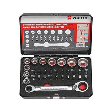 Würth Cırcırlı Yıldız Anahtar Seti 31 Parça  096511 310