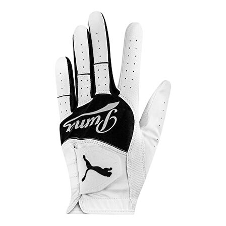 Puma Youth Top Flex LH Glove S White/Black - Golf Eldiveni Siyah Beyaz Small 