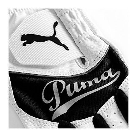 Puma Youth Top Flex LH Glove S White/Black - Golf Eldiveni Siyah Beyaz Small 