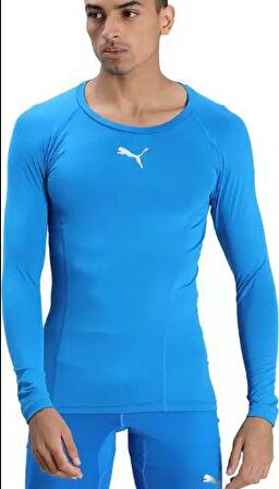 Puma Erkek Uzun Kollu Tişört Liga Baselayer 65592002 MAVİ