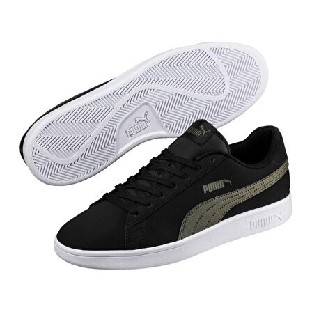 Puma 365160 Smash V2 Buck Siyah-Haki Erkek Spor Ayakkabı