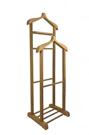 Home Gürgen Çift Tepeli Dilsiz Uşak Mat Ceviz Cilasız - Ayaklı Askılık