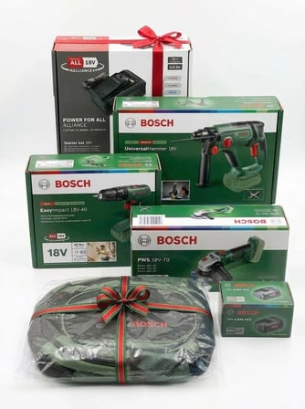 Bosch PWS 18V-70 Taşlama Makinesi + Bosch EasyImpact 18V-40 Darbeli Matkap + Bosch Başlangıç Seti 18V (4.0 Ah Akü ve AL18V-44 Şarj Cihazı) + Bosch PBA 18V 4.0 Ah Akü (Hediye) + Bosch GT DIY Sırt Çantası (Hediye)