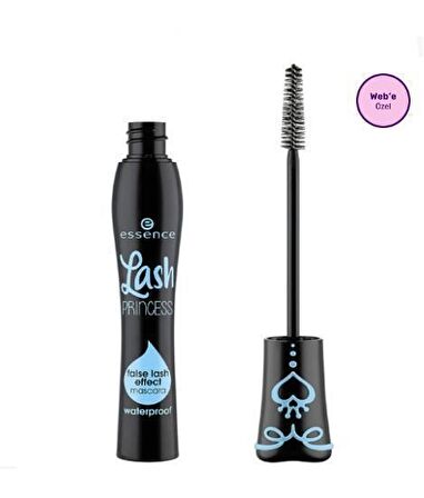 Essence Lash Princess Hacim Suya Dayanıklı Fiber Fırça Siyah Rimel