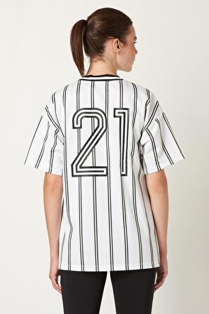 Adidas Tee White Size S Women Jersey Shirt T-Shirt BEYAZ