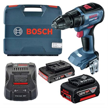 Bosch GSR 18V-50 2 Ah - 5 Ah Çift Akülü Vidalama Makinesi