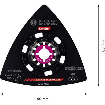 Bosch Expert Avz 90 Rt6 Starlock 60 Kum Zımpara Diski
