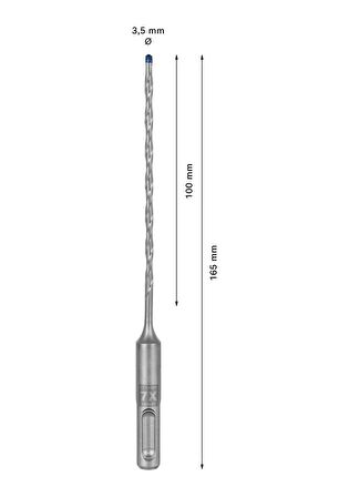 Bosch Expert 3.5x165 mm Yeni Sds Plus-7X Matkap Ucu 2608900056