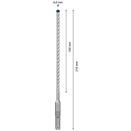 Bosch SDS-Plus-7x K-Delici Ucu 6x215mm