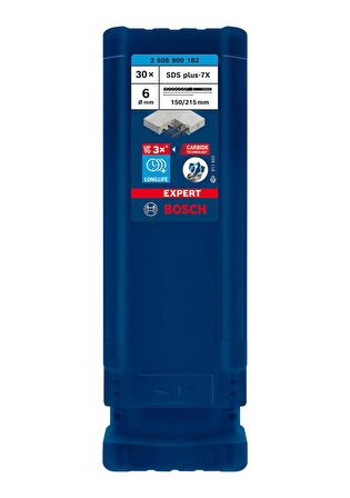 Bosch Expert 6x215 mm 30’lu Yeni Sds Plus-7X Matkap Ucu 2608900182