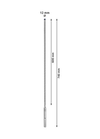 Bosch Expert 12x 740 mm Yeni Sds Max-8X Delme Ucu 2608900203