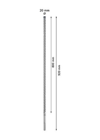 Bosch Expert 20 x 920 mm Yeni Sds Max-8X Delme Ucu 2608900231