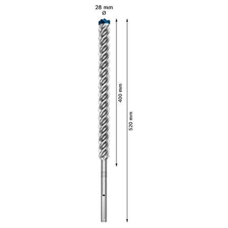 Bosch EXPERT SDS max-8X Kırıcı Delici Delme Ucu 28 x 400 x 520 mm - 2608900248