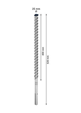 Bosch Expert 25 x 520 mm 5’li Yeni Sds Max-8X Delme Ucu 2608900269