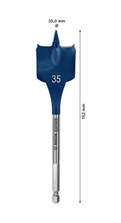 Bosch 35x152 mm Expert Yaprak Matkap Ucu 2608900327