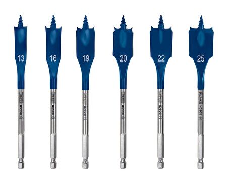 Bosch 13-25 mm 6’lı Expert Yaprak Matkap Ucu Seti 2608900333