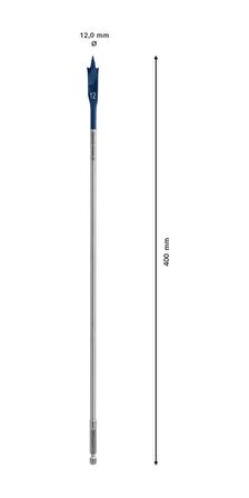 Bosch 12x400 mm Expert Yaprak Matkap Ucu 2608900340