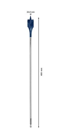 Bosch 22x400 mm Expert Yaprak Matkap Ucu 2608900348