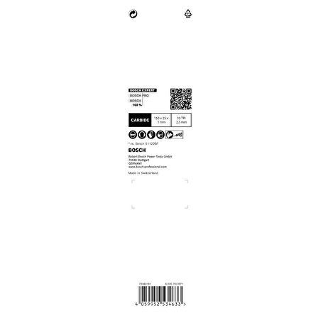 Bosch EXPERT Medium-Thick Tough Metal S 955 HHM Panter Testere Bıçağı 1 parça - 2608900373