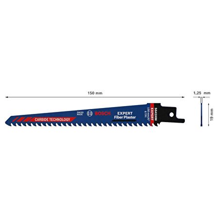 Bosch EXPERT Fiber Plaster S 641 HM Panter Testere Bıçağı 1 parça - 2608900407