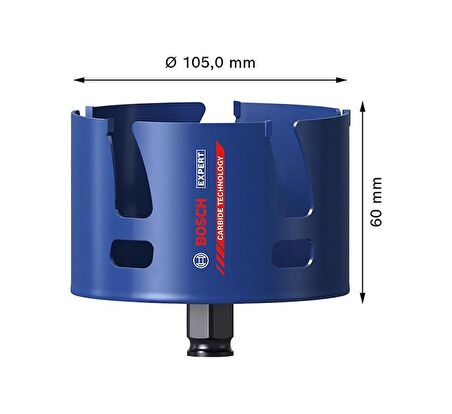 Bosch 105 mm Yapı Malzemeleri İçin Panç 2608900481