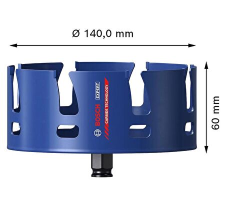 Bosch 140 mm Yapı Malzemeleri İçin Panç 2608900486