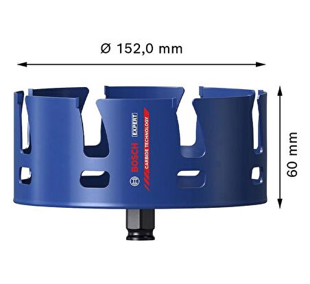 Bosch 152 mm Yapı Malzemeleri İçin Panç 2608900487