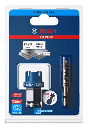 Bosch 20 mm Çelik-İnox İçin Özel Seri Panç 2608900491