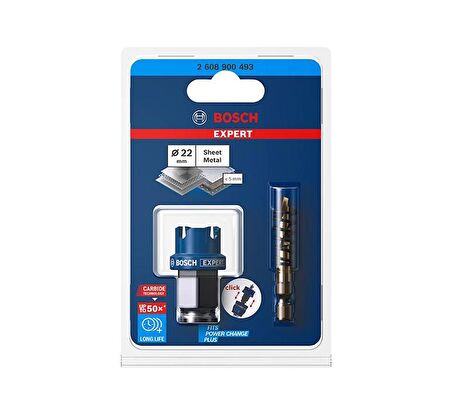 Bosch 22 mm Çelik-İnox İçin Özel Seri Panç 2608900493