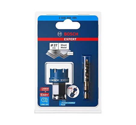 Bosch 27 mm Çelik-İnox İçin Özel Seri Panç 2608900495