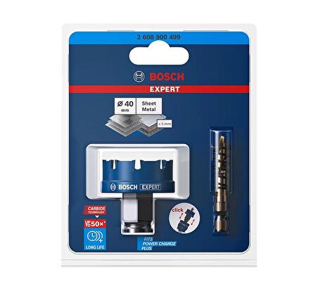 Bosch 40 mm Çelik-İnox İçin Özel Seri Panç 2608900499