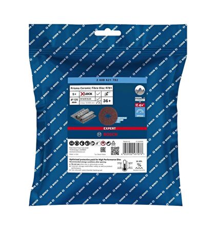 Bosch R781 Expert 125 mm 36 kum Metal Disk Zımpara 2608621782