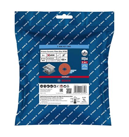 Bosch R782 Expert 115 mm 60 kum Paslanmaz Disk Zımpara 2608621805