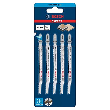 Bosch Expert Dekupaj Bıçağı ExCleanHardW T308BF 5'li - 2608900544