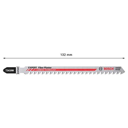 Bosch EXPERT Fiber Plaster T 341 HM Dekupaj Testere Bıçağı 3 parça - 2608900564