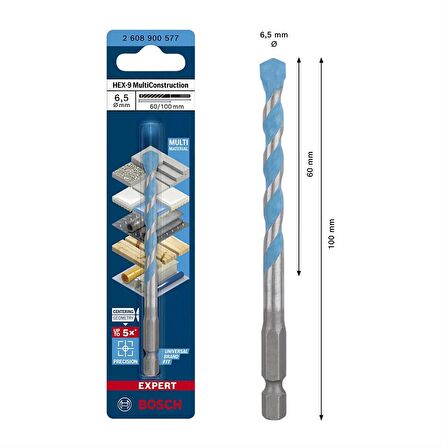 Bosch EXP HEX-9 MC Çok Amaçlı Matkap Ucu 6,5*100mm - 2 608 900 577