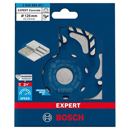 Bosch Expert BF Concrete Elmas Çanak Disk 125 mm - 2608900651