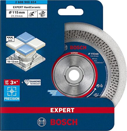 Bosch Expert Elmas Kesme Disk BFHaCeramic 115*22,23mm - 2608900654