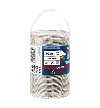 Bosch M480 115 mm 320 kum Cırtlı Rulo Elek Telli Ağ Zımpara 