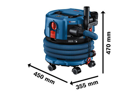 Bosch GAS 18 V-12MC Akülü Elek. Süpürgesi (SOLO)