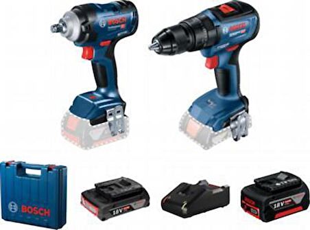 Bosch GDS 18 V-400+GSB 18V-50 1x2.0Ah-1x5.0Ah