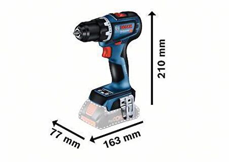 Bosch GSR 18 V-90 C Akülü Delme Vidalama (Solo)